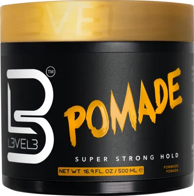 Produktbild von L3VEL3 Haarpomade 500 ml – Starker Halt, Brillanter Glanz, Mit Keratin, Rückstandsfrei