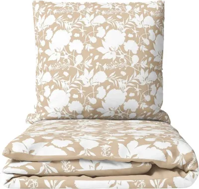 Obrázek produktu pro HOME ELEMENTS Povlečení mikroflanel 140*200 + 70*90, Tisk Béžové růže