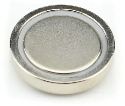 Produktbild von Neodym Flachgreifer Topfmagnet Ø32x8 mm N35 Haftmagnete ohne Gewinde - Haftkraft 35 kg / 350 N
