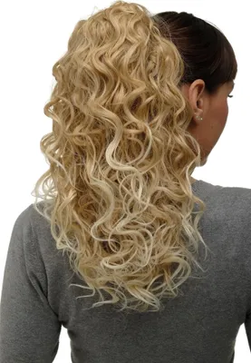 Produktbild von WIG ME UP Haarteil Zopf Blond-Mix Locken NC002-24BT613
