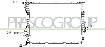 Produktbild von PRASCO BM820R003 Kühler Wasserkühler Motorkühler für BMW X5 (E53)