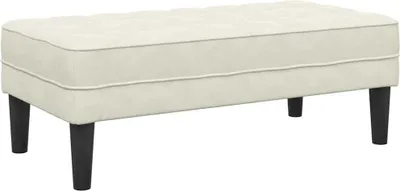 Obrázok produktu pre vidaXL Lavica krémová 113 x 57 x 39 cm zamat