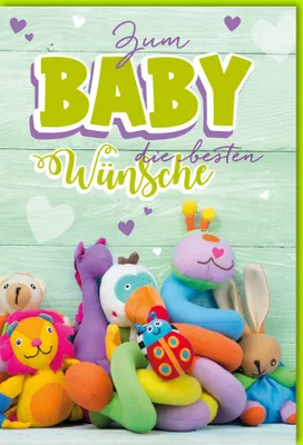 Produktbild von Geburt – Baby – Freudiges Ereignis - Karte mit Umschlag 16