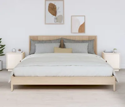 Produktbild von The Living Store Nachttische 2 Stk. Weiß 40x34x45 cm Massivholz Kiefer
