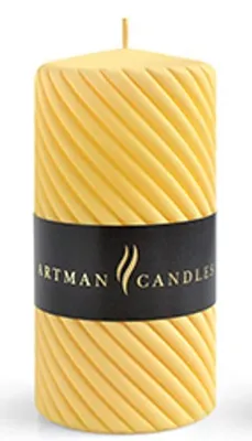 Immagine prodotto di Caroline Mat Candela cilindrica media 7X14Cmparaffin Yellow