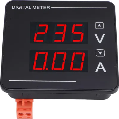 Produktbild von Wechselstrom-Spannungs- und Strommessgerät mit Digitalanzeige für den Einbau, AC-Voltmeter/Amperemeter, AC 50–500 V, 0–120 A