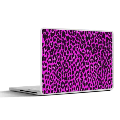 Produktbild von MuchoWow® Laptop Aufkleber Sticker Cover Leopard - Rosa - Tiere 40x30 cm - Laptop Dekoration - Selbstklebend