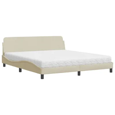 Produktbild von Bett mit Matratze "Dover" Creme 180x200 cm Stoff