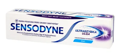 Obrázok produktu pre Sensodyne Ultraszybka Ulga Pasta do zębów z fluorkiem 75 ml