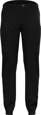 Schwarze Odlo Ascent Light Wanderhose mit geradem Schnitt und Gürtelschlaufen