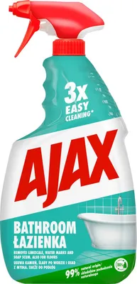 Produktbild von Ajax Badezimmerreiniger Spray 750ml Kalklöser vegan biologisch abbaubar