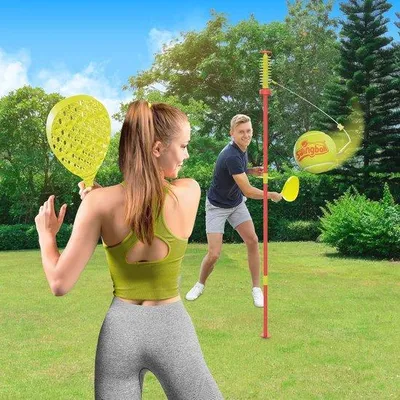 Productafbeelding van Famanu Swingball Classic speelset - Rood-geel
