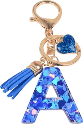 Image de Porte-clés Alphabet A - Bleu Foncé KP37860
