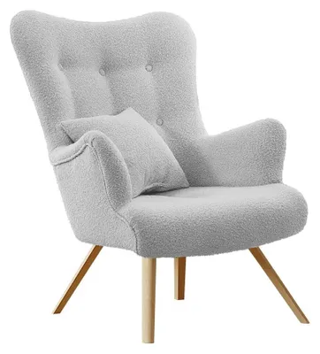 Produktbild von MIRJAN24 Sessel Zawil Boucle, Vintage Relaxsessel, Polstersessel, Wohnzimmersessel vom Hersteller (Farbe: Baloo 2085)