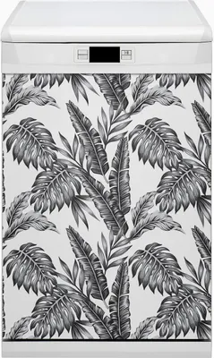 Produktbild von Abwaschbar 45x80 cm Geschirrspüle Magnetmatte Küche Dekorative - Blätter Handfläche