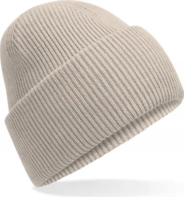 Produktbild von Beechfield B385R | Classic Engineered Deep Cuffed Beanie - Farbe: Natural Stone - Größe: One Size