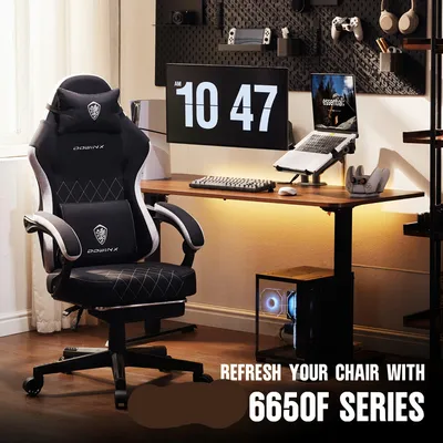 Immagine prodotto di Sedia da gioco - Sedia da ufficio - Sedia - Sedia da lavoro - Nera - Struttura in acciaio resistente