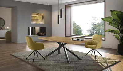 Produktbild von Spike - Ausziehbarer Tisch (200/300 x 100 cm) aus schwarzem Eichenfurnier