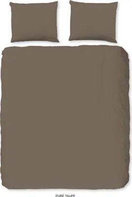 Produktbild von Pure Bettbezug "uni dessin" - Taupe - (200x200/220 cm) - Mikrofaser