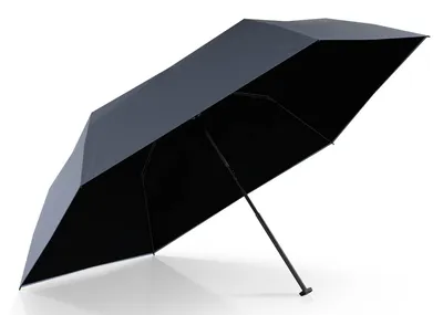 Produktbild von Knirps Taschenregenschirm Regenschirm US.050 Ultra Light Slim Manual Heatshield Fashion Harbor / Black blaugrau