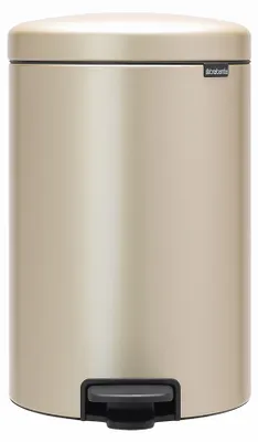Produktbild von Brabantia Treteimer NewIcon, Abfalleimer, Mülleimer, Stahl, Metallic Gold, 20 L, 304460