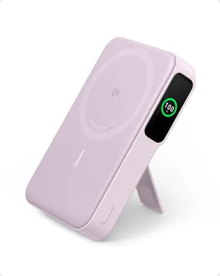 Produktbild von Anker MagGo magnetische Powerbank 10000mAh Qi2 15W mit Halterung