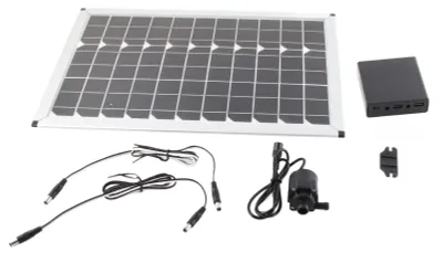 Solar-Fontänenpumpe 20W, 12V, 5m Förderhöhe, leise