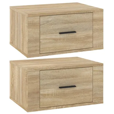 Produktbild von Wand-Nachttische 2 Stk. Sonoma-Eiche 50x36x25 cm