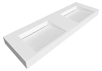 Obrázok produktu pre BALNEO dvojité umývadlo Solid Surface SERAVIA 140 cm