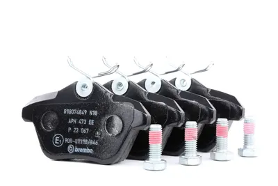 Image de Jeu de garnitures de frein Brembo, frein à disque essieu arrière P 23 067