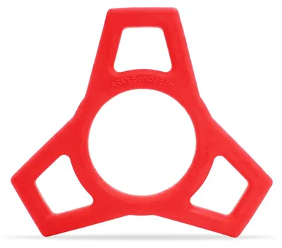 Image de Ark Therapeutics : Jouet anti-stress à mâcher, rouge, pour enfants et adultes. Jouet souple et flexible, conçu pour être manipulé, plié et mâché.