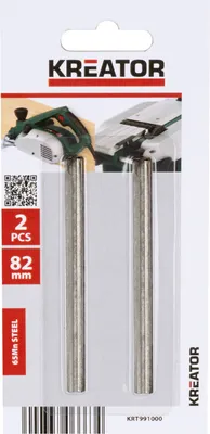 Produktbild von Kreator 2 Ersatz-Hobelmesser 82mm Ersatzmesser Klingen für POWX111 und POWXQ5502