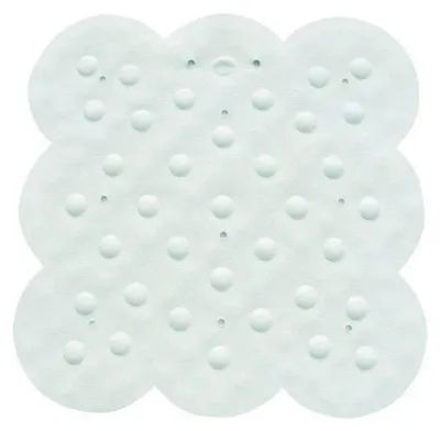 Immagine prodotto di Tappetino da doccia MSV 140197, dimensioni 54 x 54 cm, in gomma, colore bianco