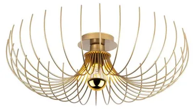 Image de Plafonnier Luminaire en métal doré Ø56 cm E27 40 W IP20