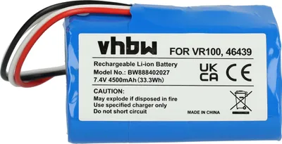 Produktbild von vhbw Akku kompatibel mit Vorwerk Kobold VR100 Saugroboter (4500 mAh, 7,4 V, Li-Ion)