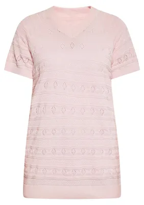 Image de Pull pour femme Jeona - rose pâle. Pull pour femme Jeona - rose pâle, taille M