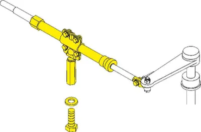 Immagine prodotto di Kit di montaggio del longherone Seastar, H= 124 mm