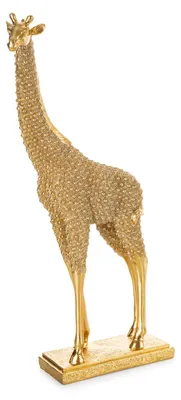 Zdjęcie produktu dla Figurka dekoracyjna żyrafa SENTI 20x9x41 cm złota