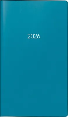 Produktbild von BRUNNEN Taschenkalender 2026 Modell 753 – A6 Monatskalender petrol