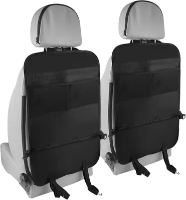 Imagen del producto de Protectores para reposacabezas de coche, 2 unidades, impermeables, organizadores grandes para los asientos traseros, ideales para niños