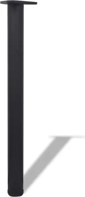 Immagine prodotto di Set Gambe per Tavolo 4 pz Nere Regolabili in Altezza 710 mm