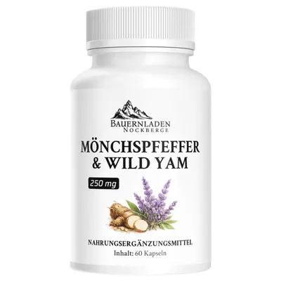 Produktbild von Bauernladen Nockberge | Mönchspfeffer & Wild Yam Kapseln 250 mg