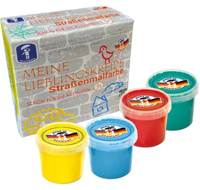 Produktbild von Meine Lieblingskreide 4x100g Straßenmalfb.flüssig