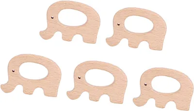 Imagen del producto de Mordedor de madera para bebés, hecho de haya, 1 unidad, juguete para bebés