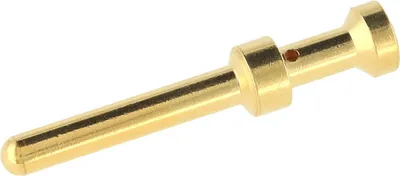 Produktbild von HARTING E-Crimpkontakt Kontaktstift (M) 0,5mm² AWG20 gold, 1 Stück Werkstoff Kupferlegierung - 1 Stück