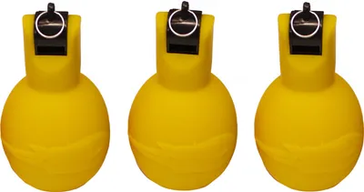Obrázek produktu pro Hrušková píšťalka / Hygienická žlutá ruční píšťalka - sada 3 kusů