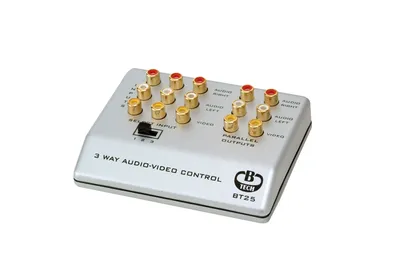 Produktbild von B-Tech 3-Way Audio Video Control (RCA), BT25_S (Control (RCA) Silver)