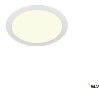 Zdjęcie produktu dla Lampa wpuszczana LED Senser płaska biała okrągła Ø21,5 cm 12,5W 3000K ciepła biel