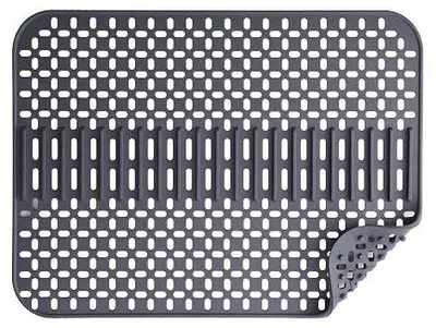Zdjęcie produktu dla Mata silikonowa do zlewu 43X32 cm czarna odporna na ciepło