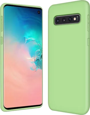 Immagine prodotto di Custodia Samsung Galaxy S10 telefono cellulare copertura protettiva silicone gel custodia del telefono cellulare, verde